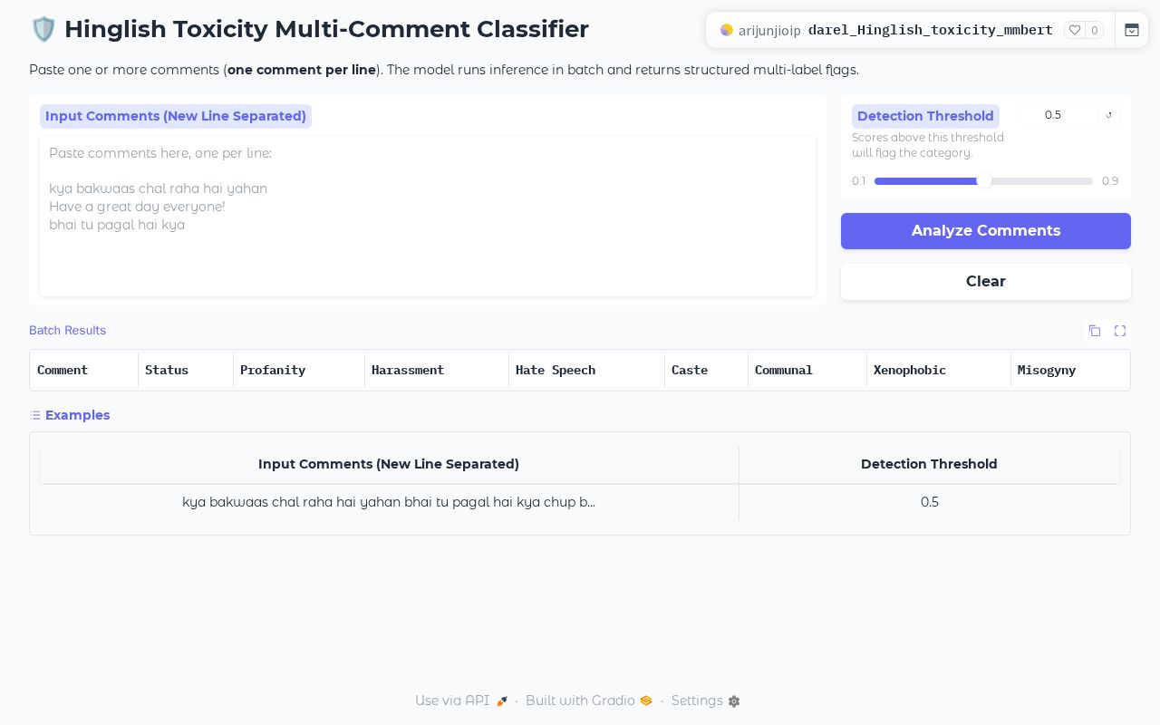 Preview of Darel Hinglish Toxicity Mmbert