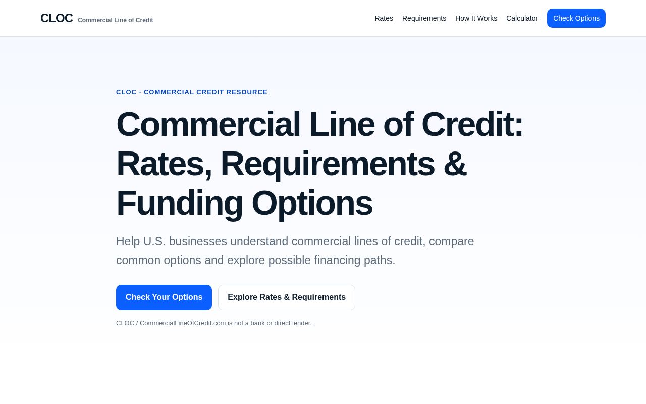 Preview of CommercialLineOfCredit Com