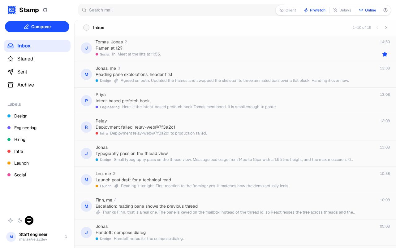Preview of Next16 Mail