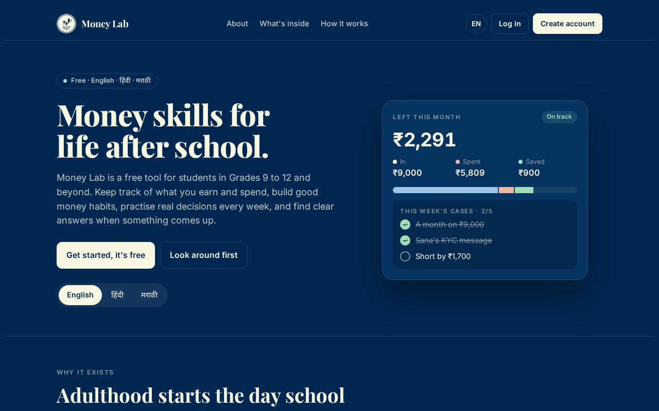 Preview of Skyward Money Lab