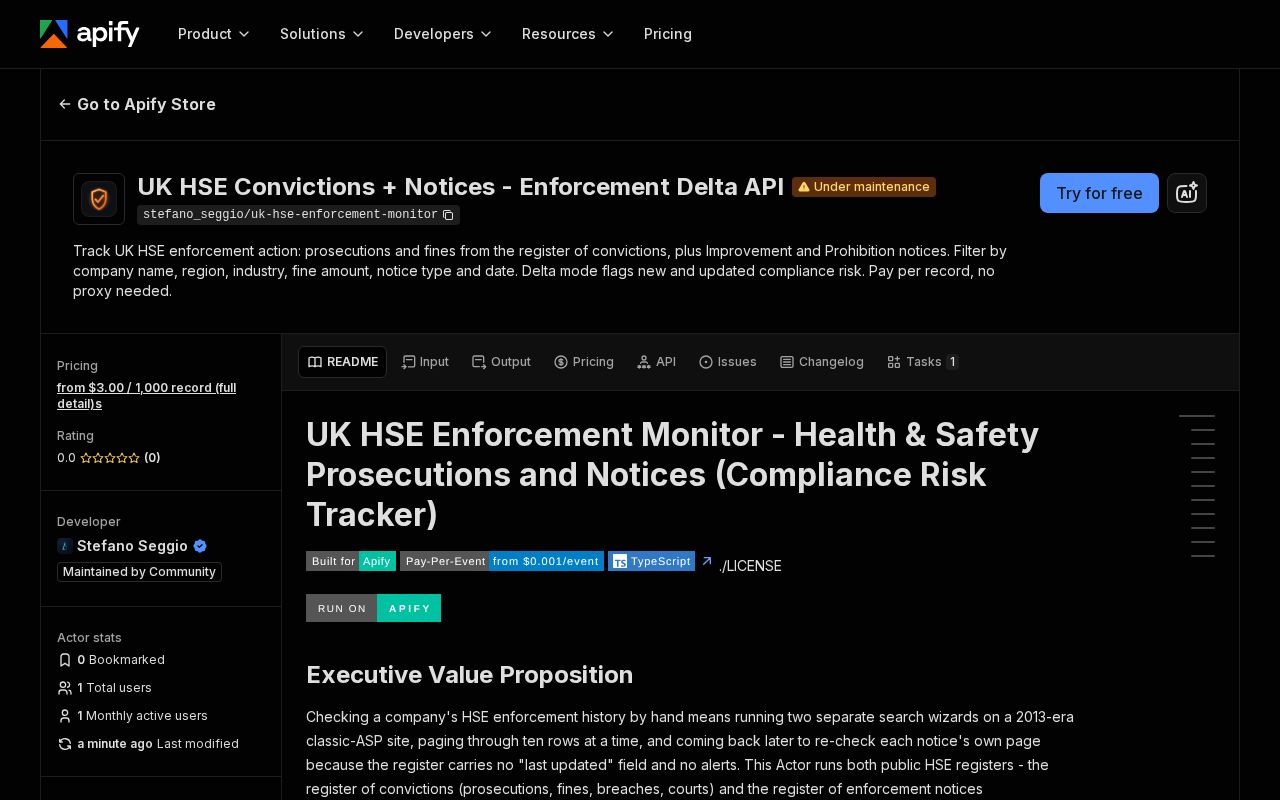 Preview of Uk Hse Enforcement Monitor