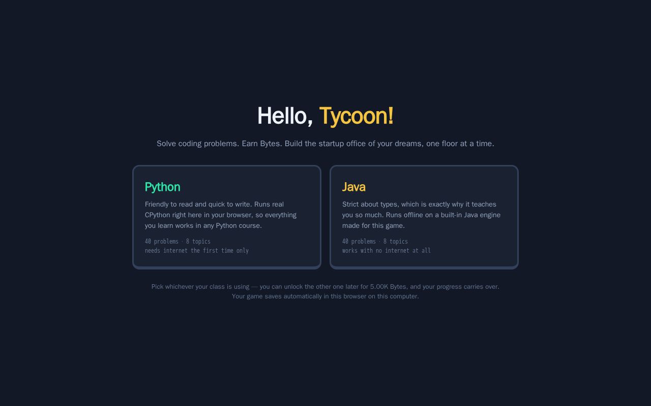 Preview of Hello, Tycoon!