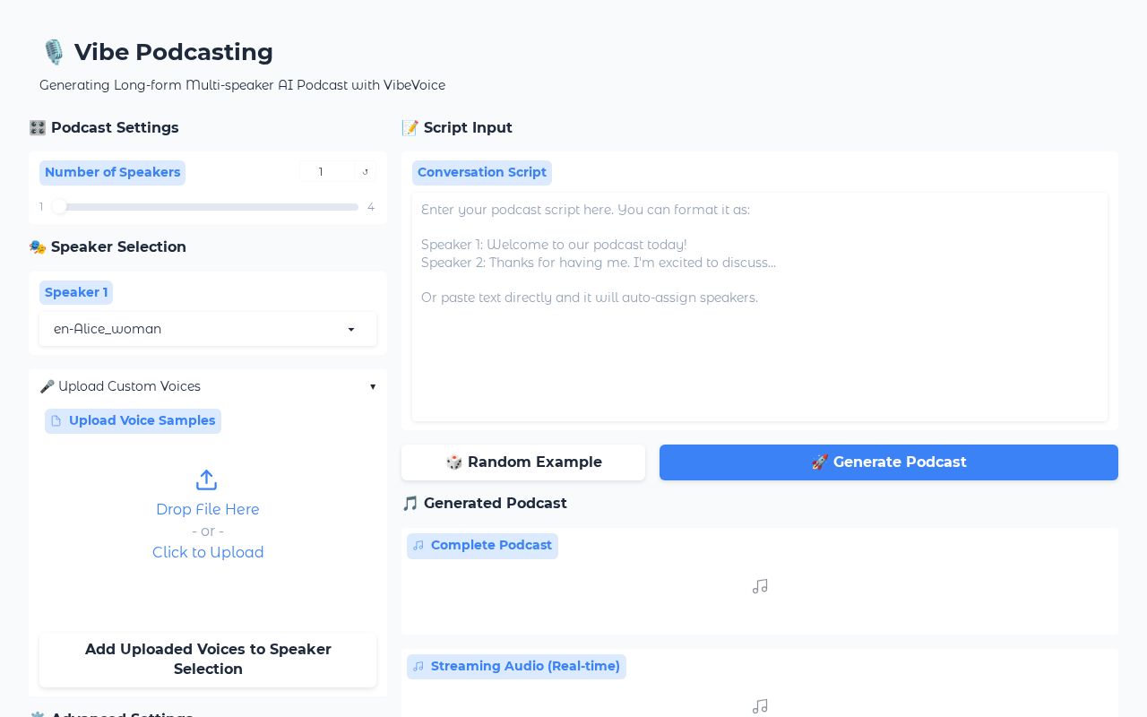 Preview of Vibevoice 1.5B