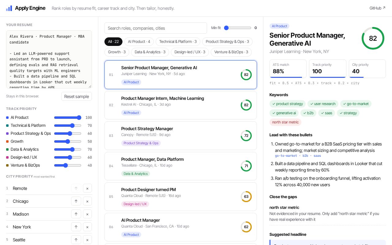 Preview of Apply Engine