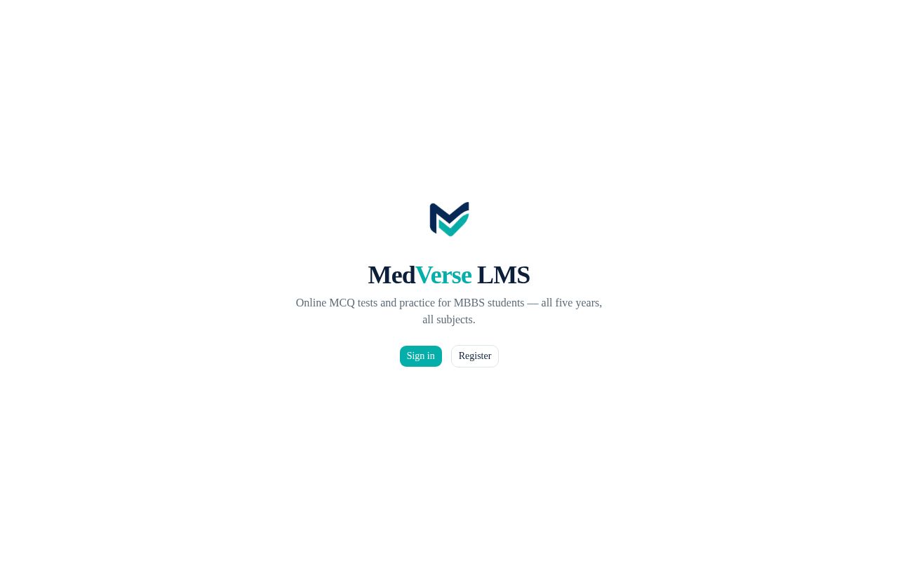 Preview of MedVerseLMS