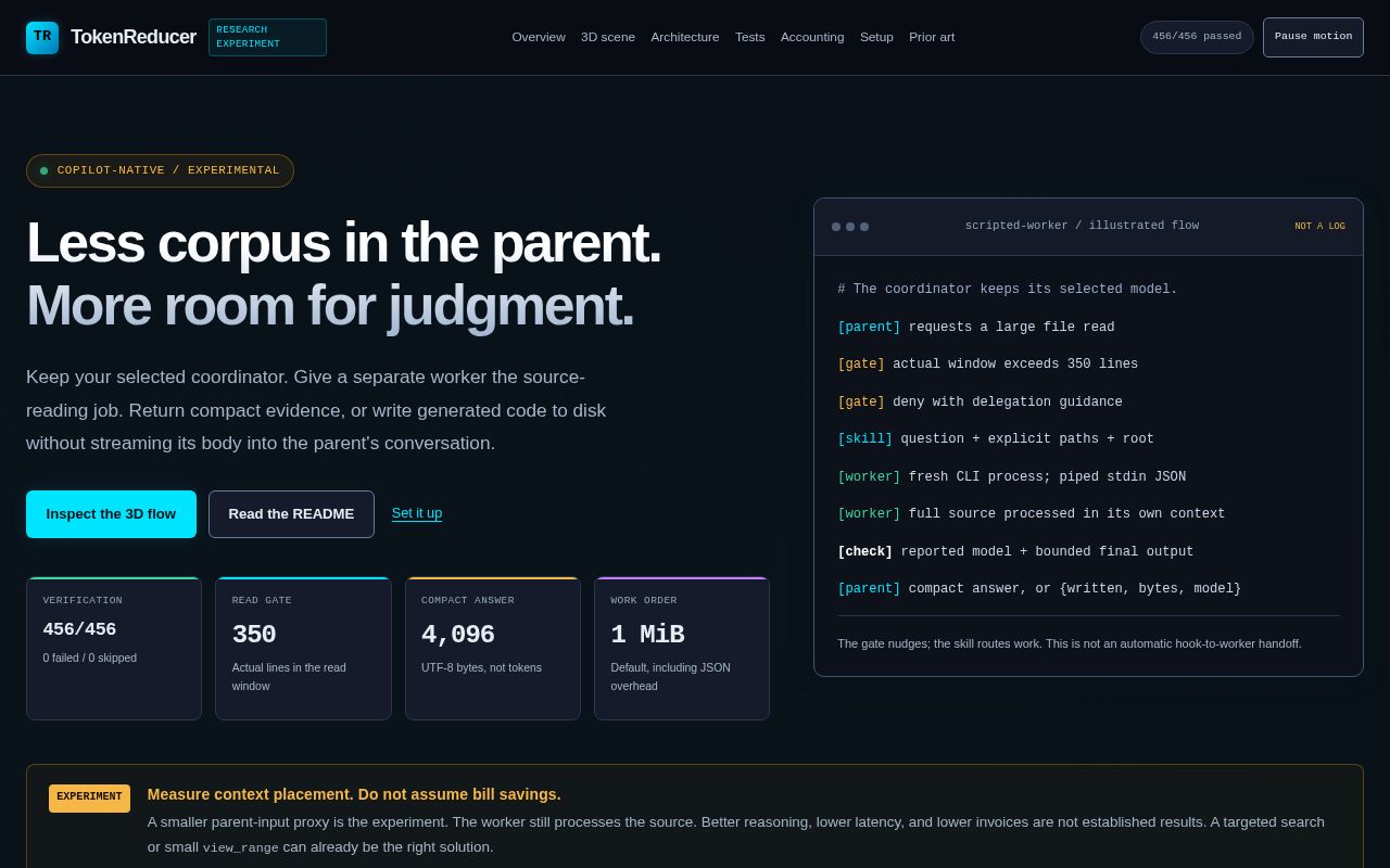 Preview of TokenReducer
