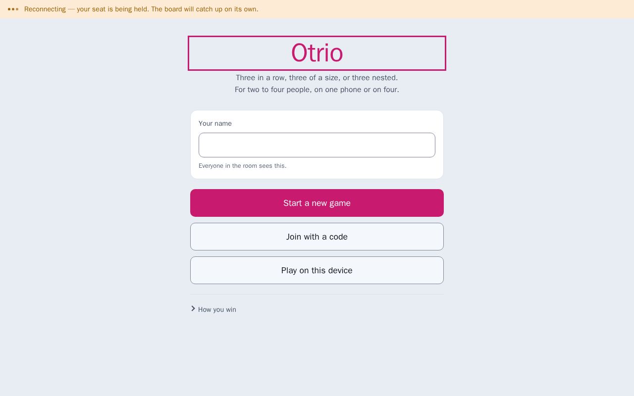 Preview of Otrio