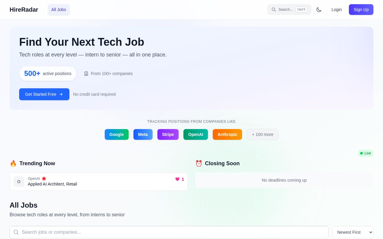Preview of Newgrad Radar