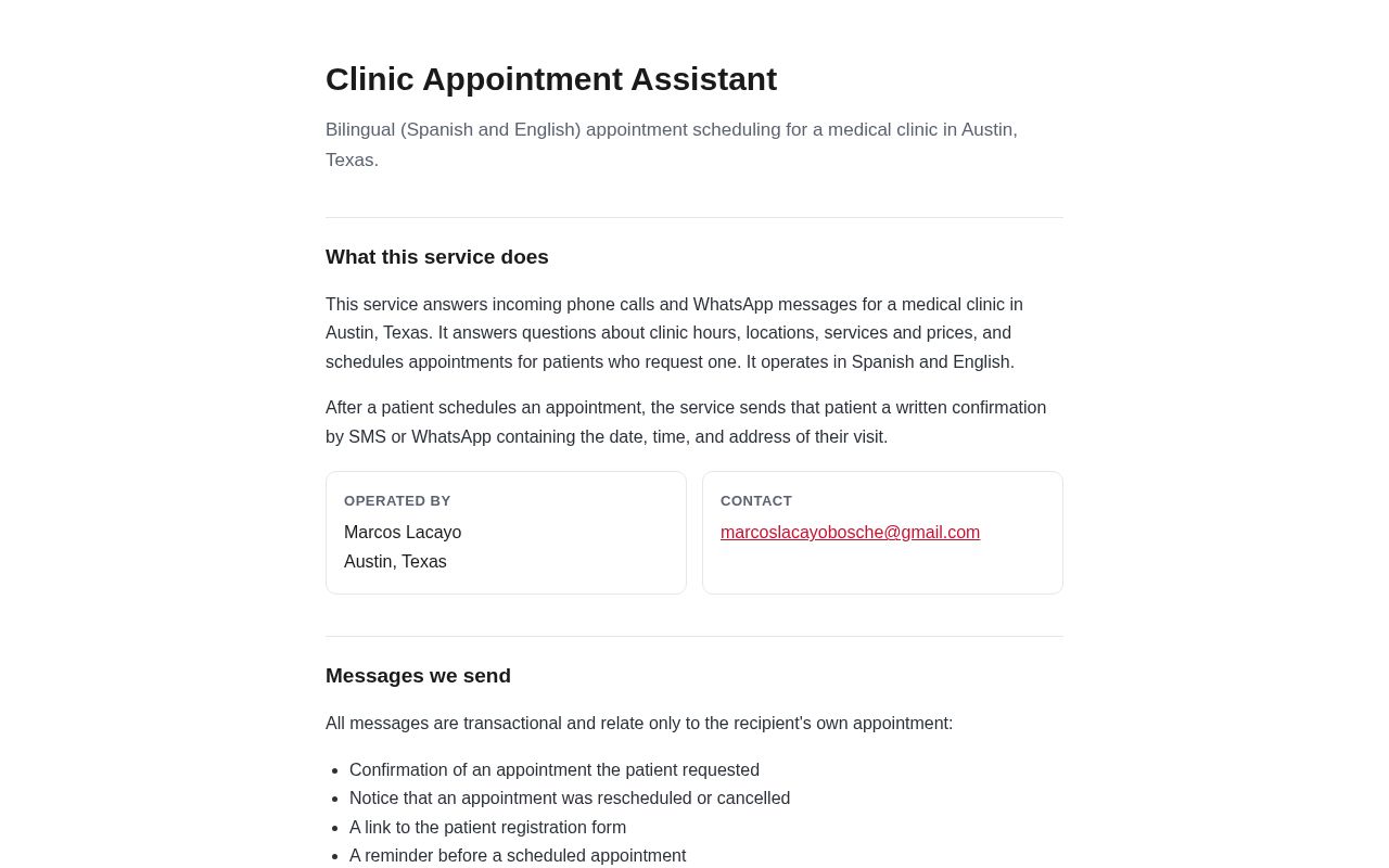 Preview of Clinic Privacy