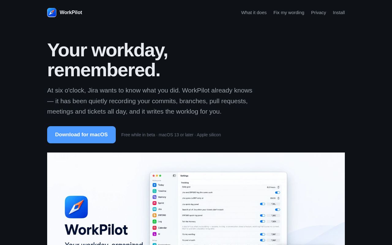 Preview of Workpilot