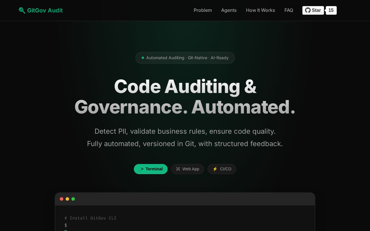 Preview of GitGovernance