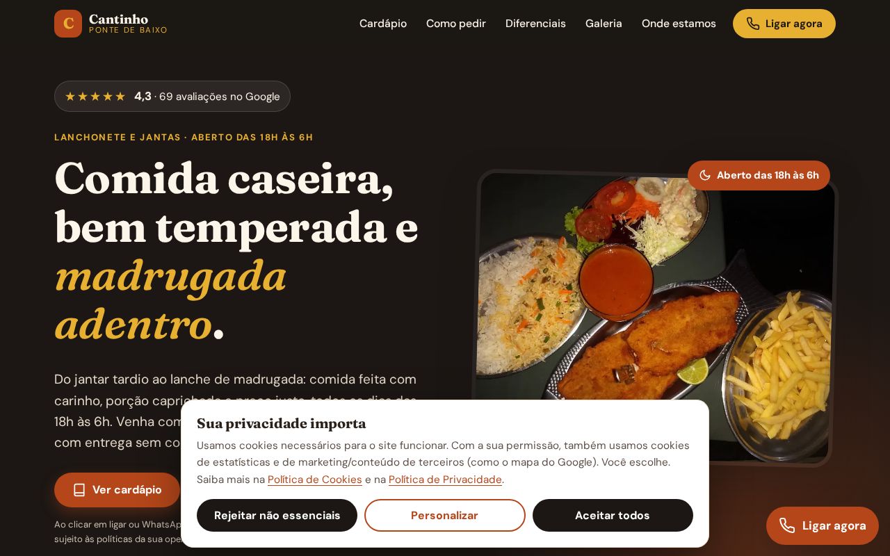 Preview of CANTINHO LANCHES
