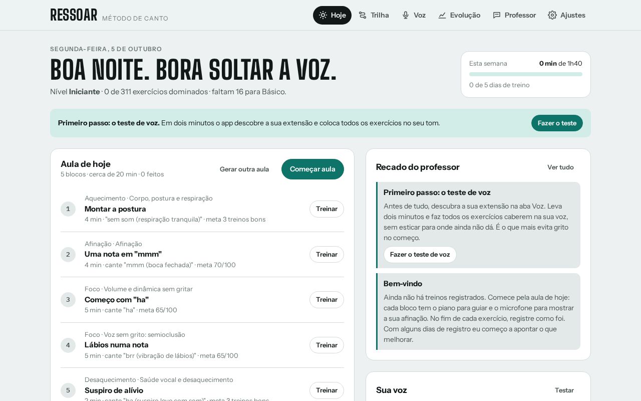 Preview of Canto Do Zero Ao Pro