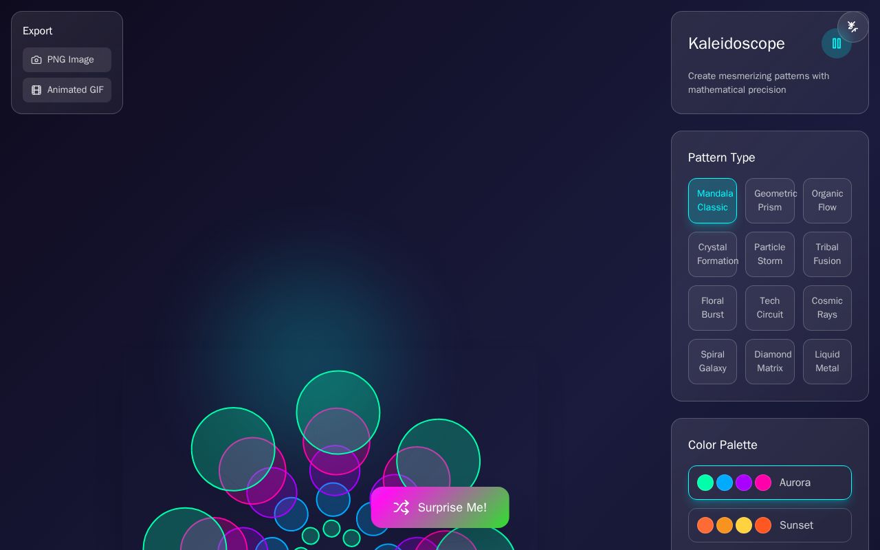 Preview of Kaleidoscope Playground