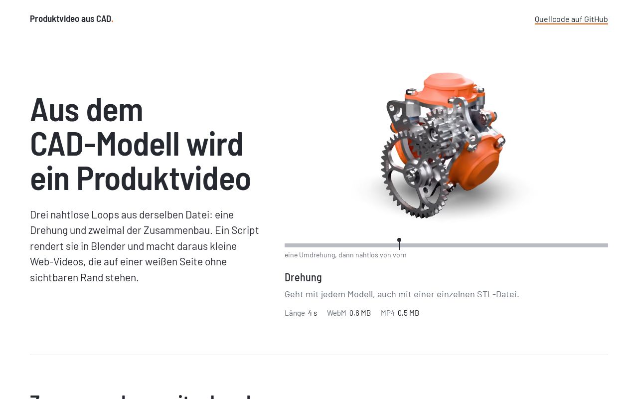 Preview of Cad Render Demo