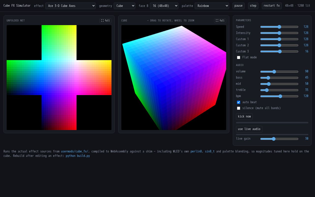 Preview of Wled Effects Studio