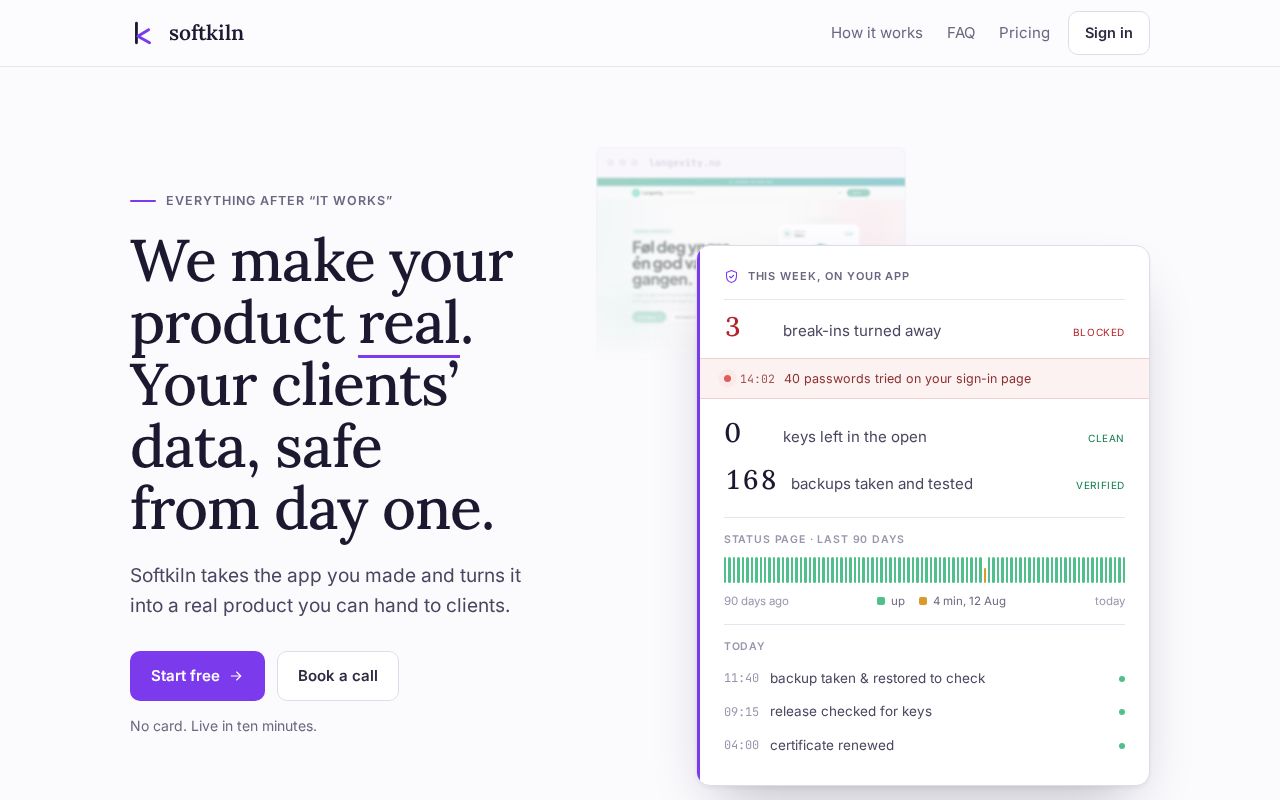Preview of softkiln: build a real product
