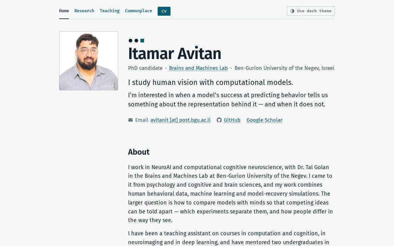 Preview of Itamar Avitan Github Io