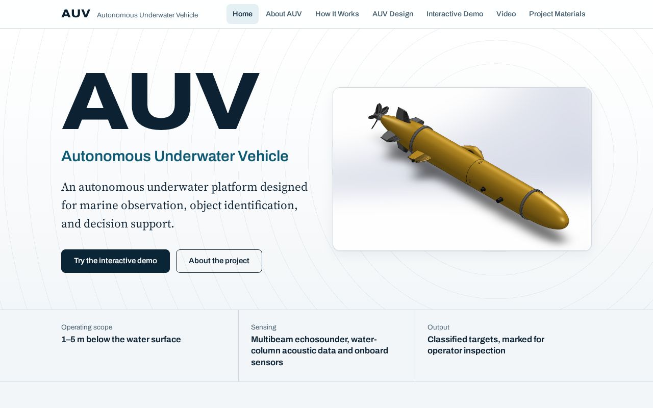 Preview of Auv Platform