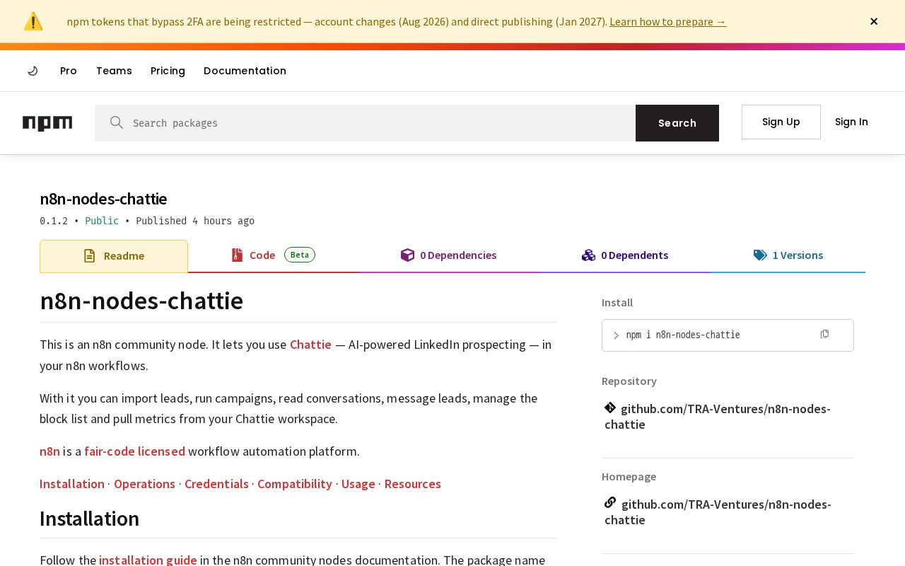 Preview of N8n Nodes Chattie