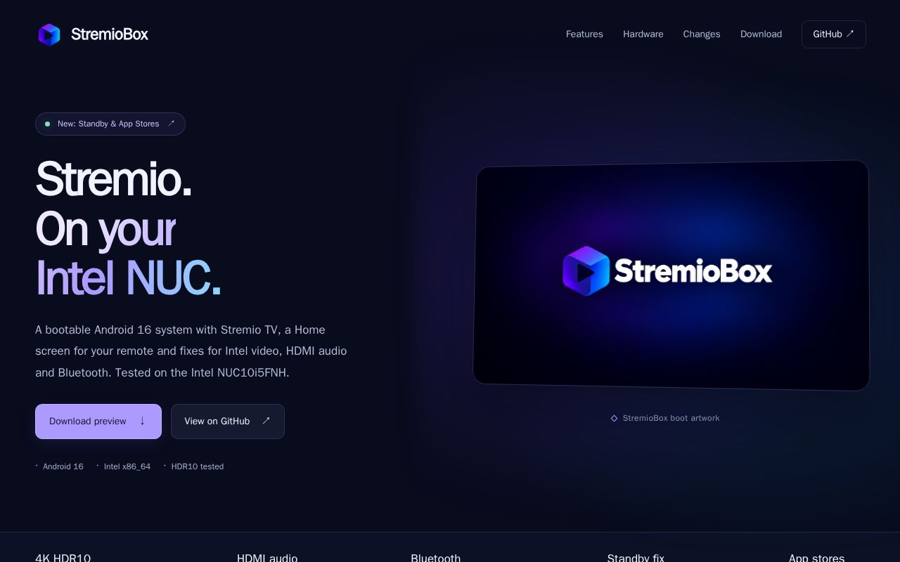 Preview of StremioBox