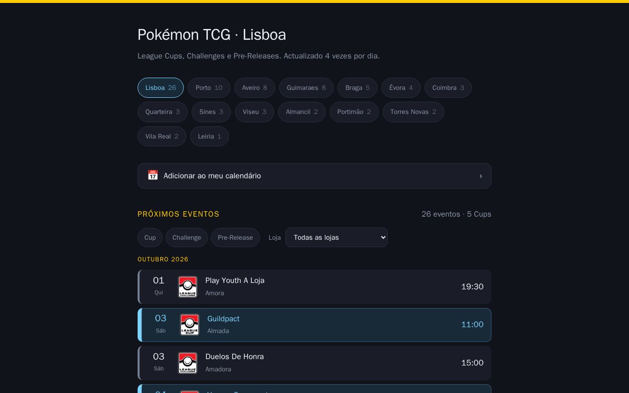 Preview of Pokemon Tcg Lisboa