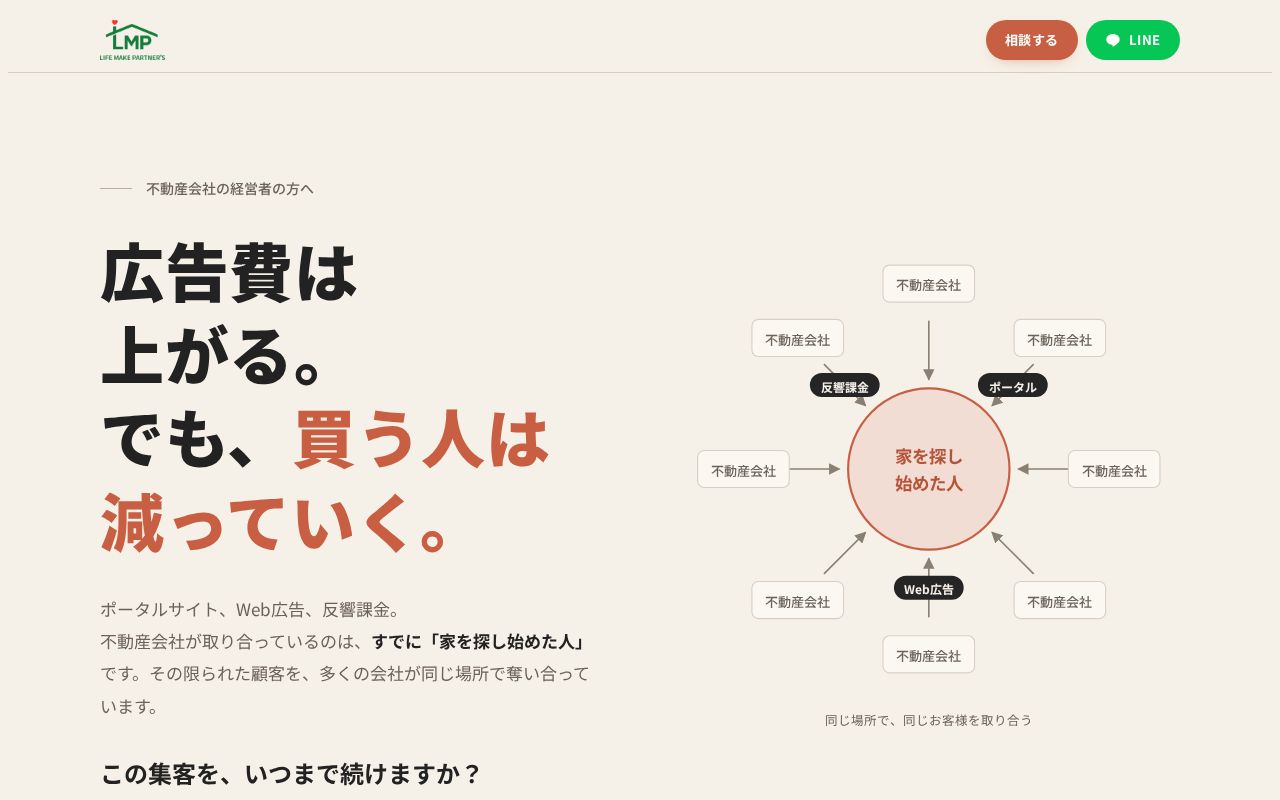 Preview of LIFE MAKE PARTNERS 足りないピースLP