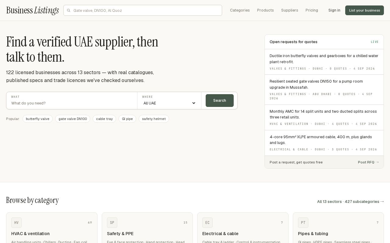 Preview of Business Listings