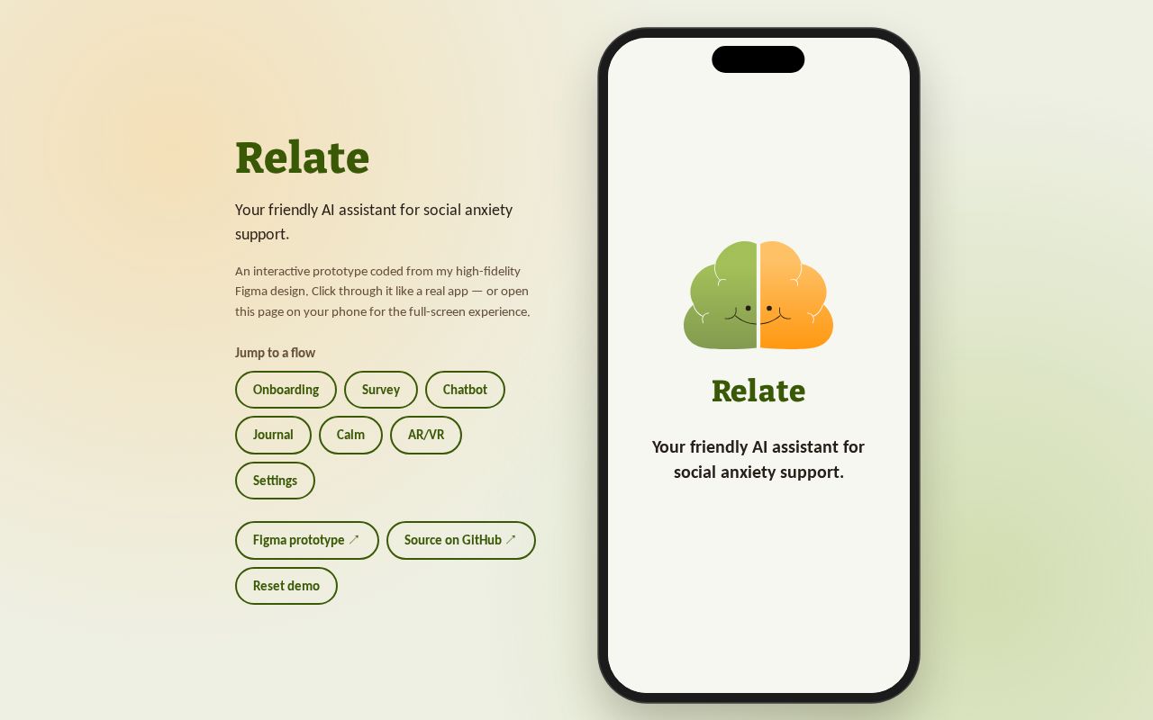 Preview of Relate App