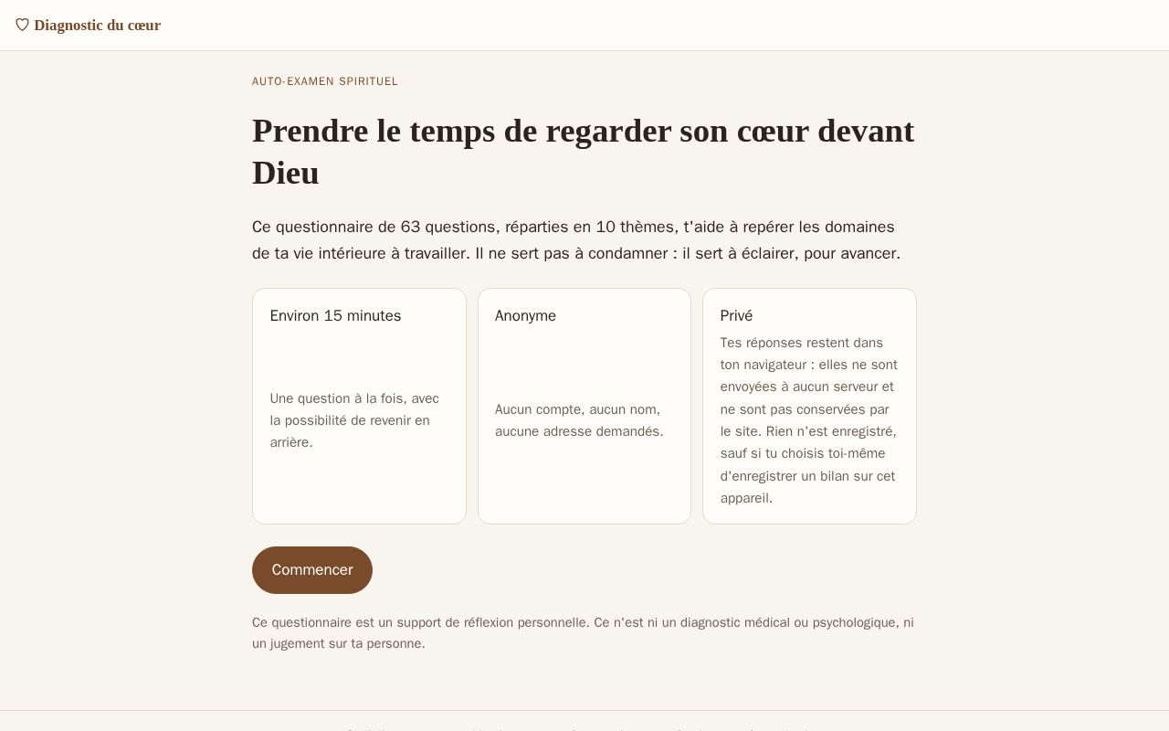 Preview of Diagnostic Du Coeur