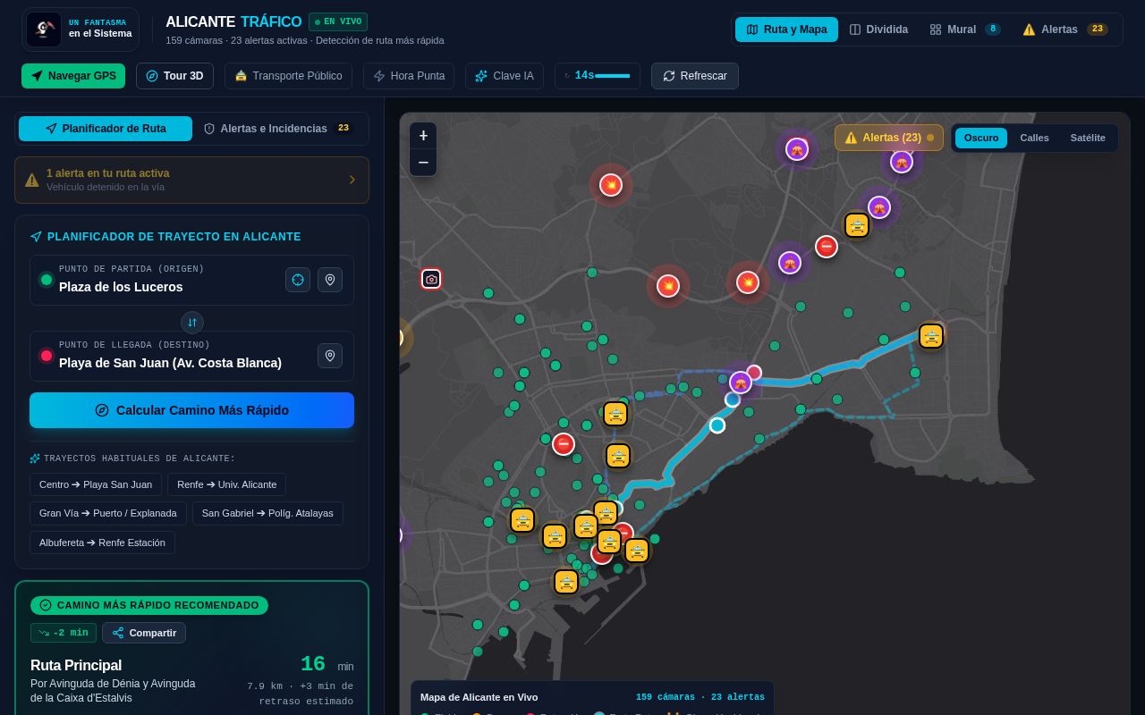 Preview of Alicante Traffic Live