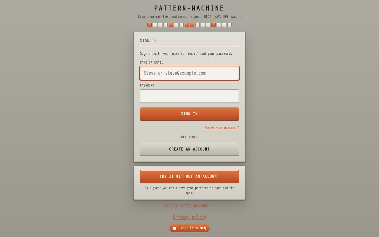 Preview of PatternMachine