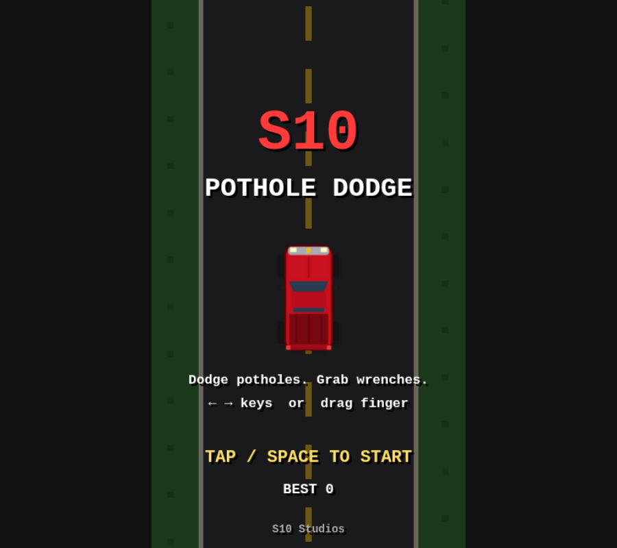 Preview of S10 Pothole Dodge