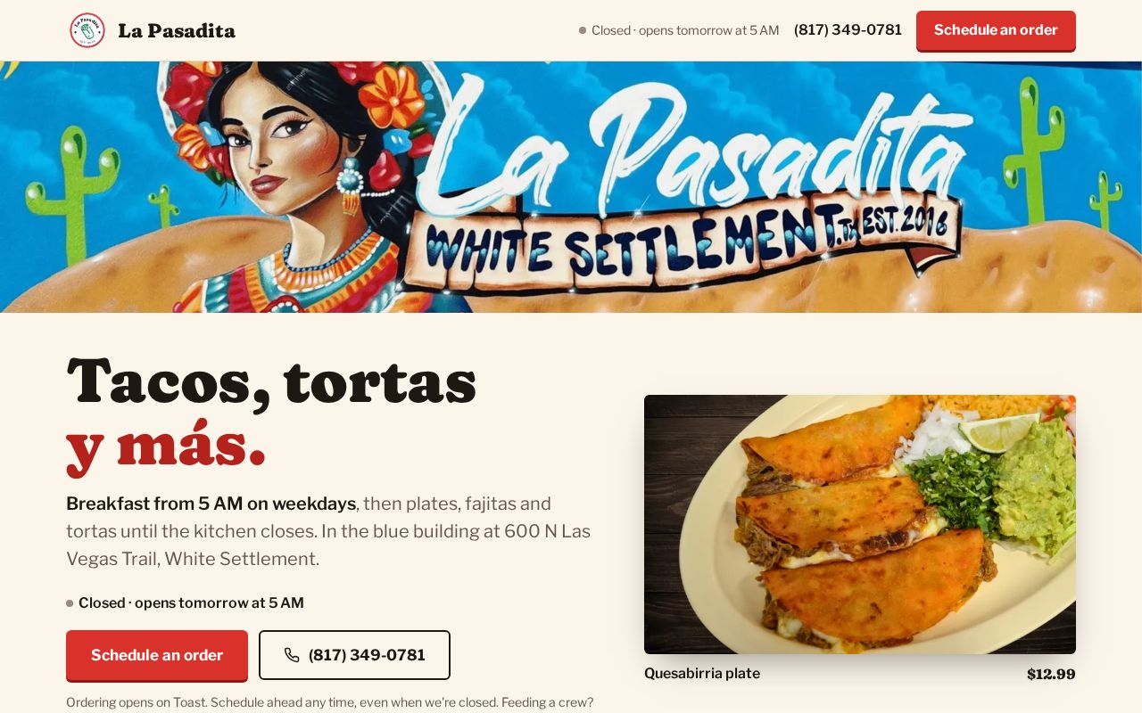 Preview of La Pasadita