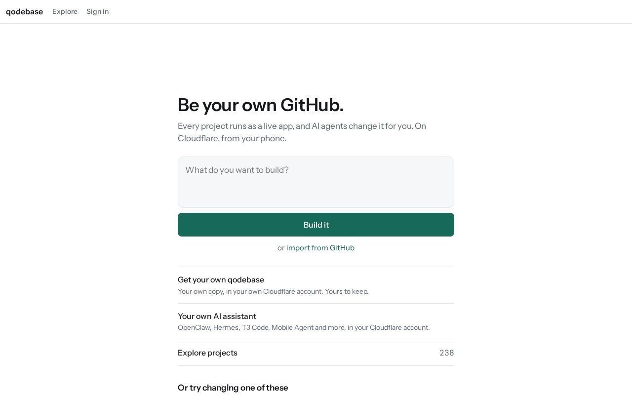Preview of Qodebase