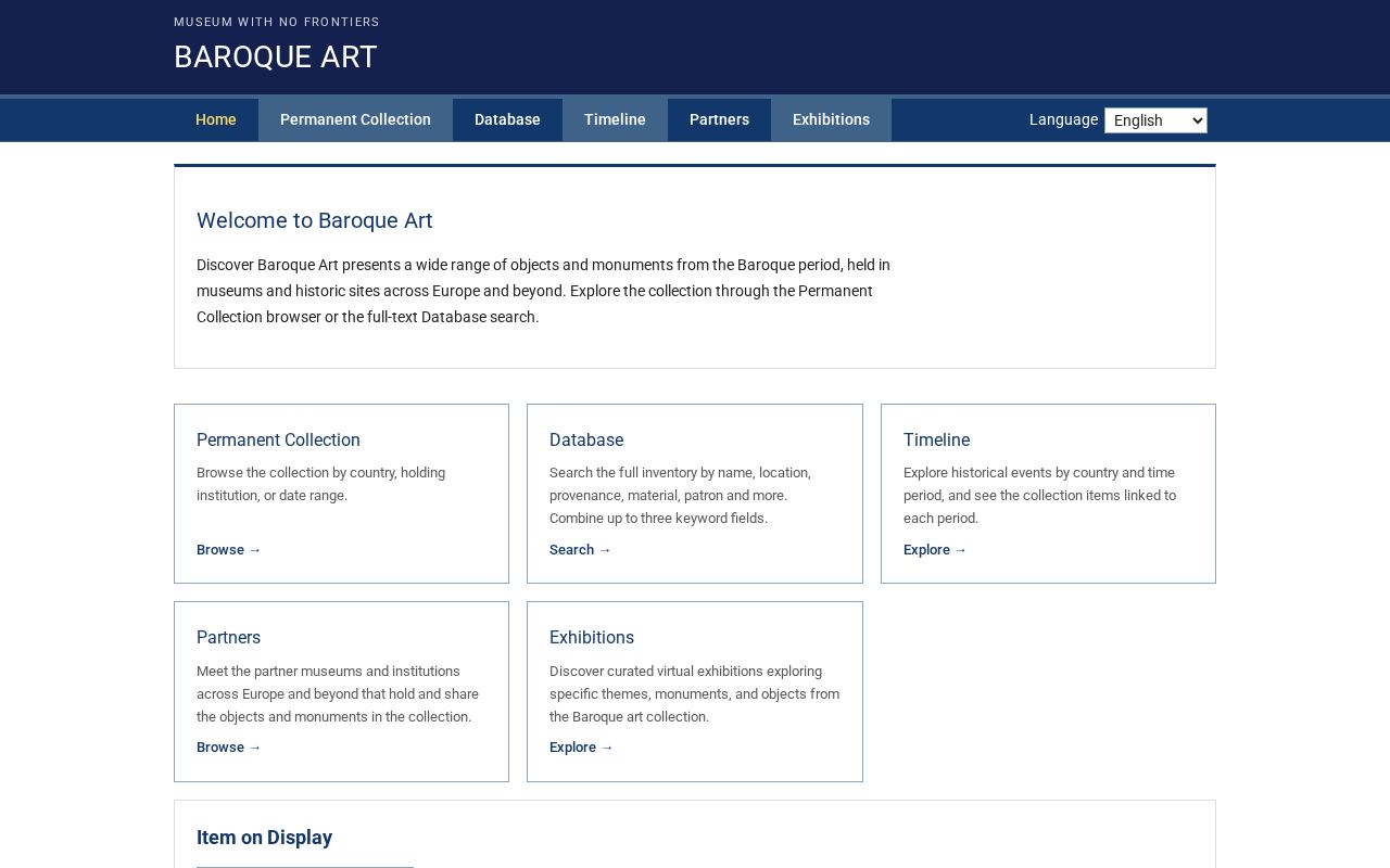 Preview of Discover Baroque Art - MWNF website
