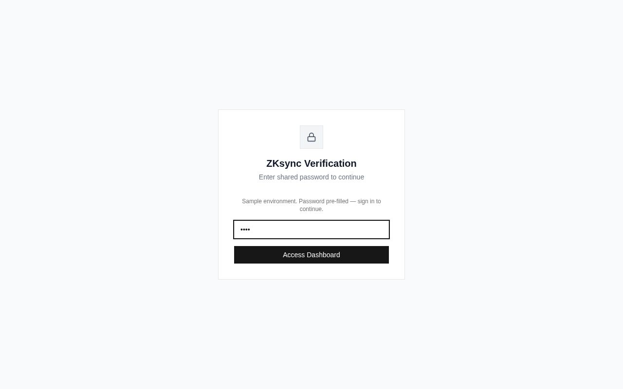 Preview of Zksync Verifier