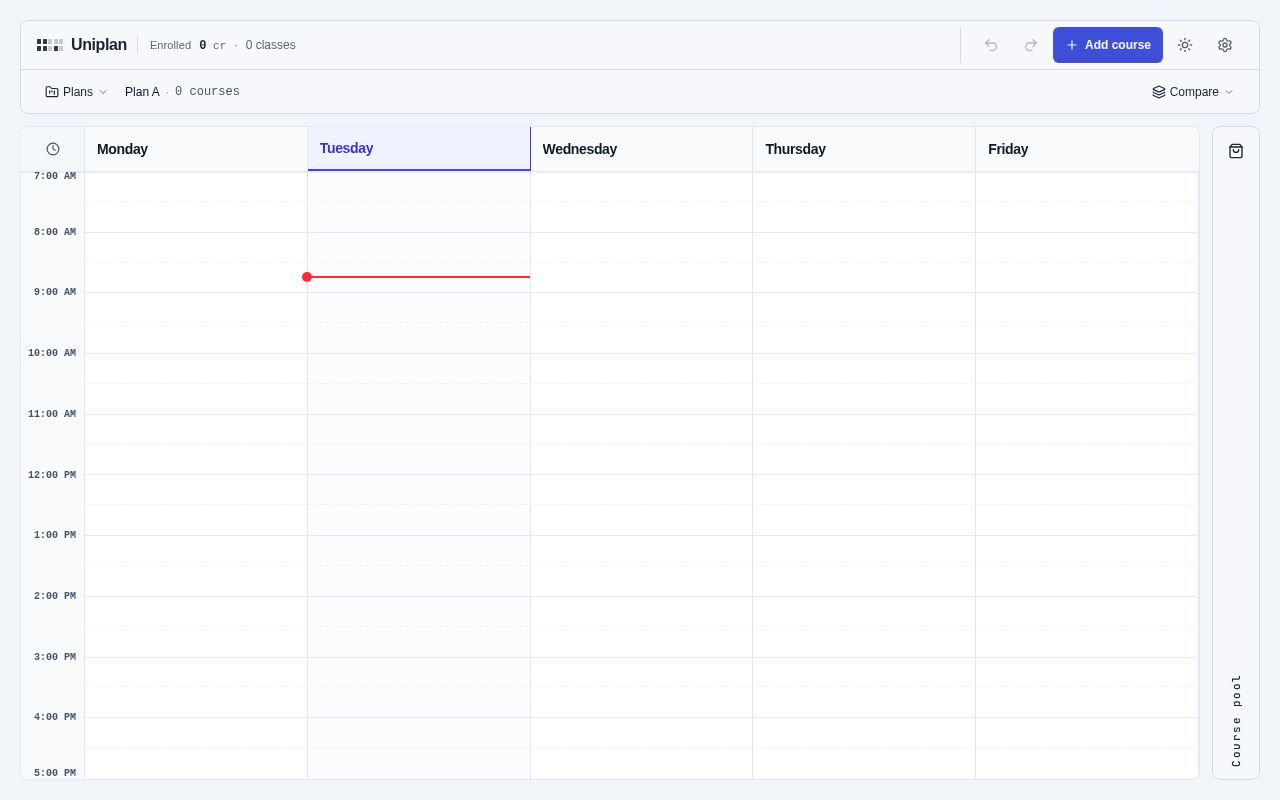 Preview of Course Planner