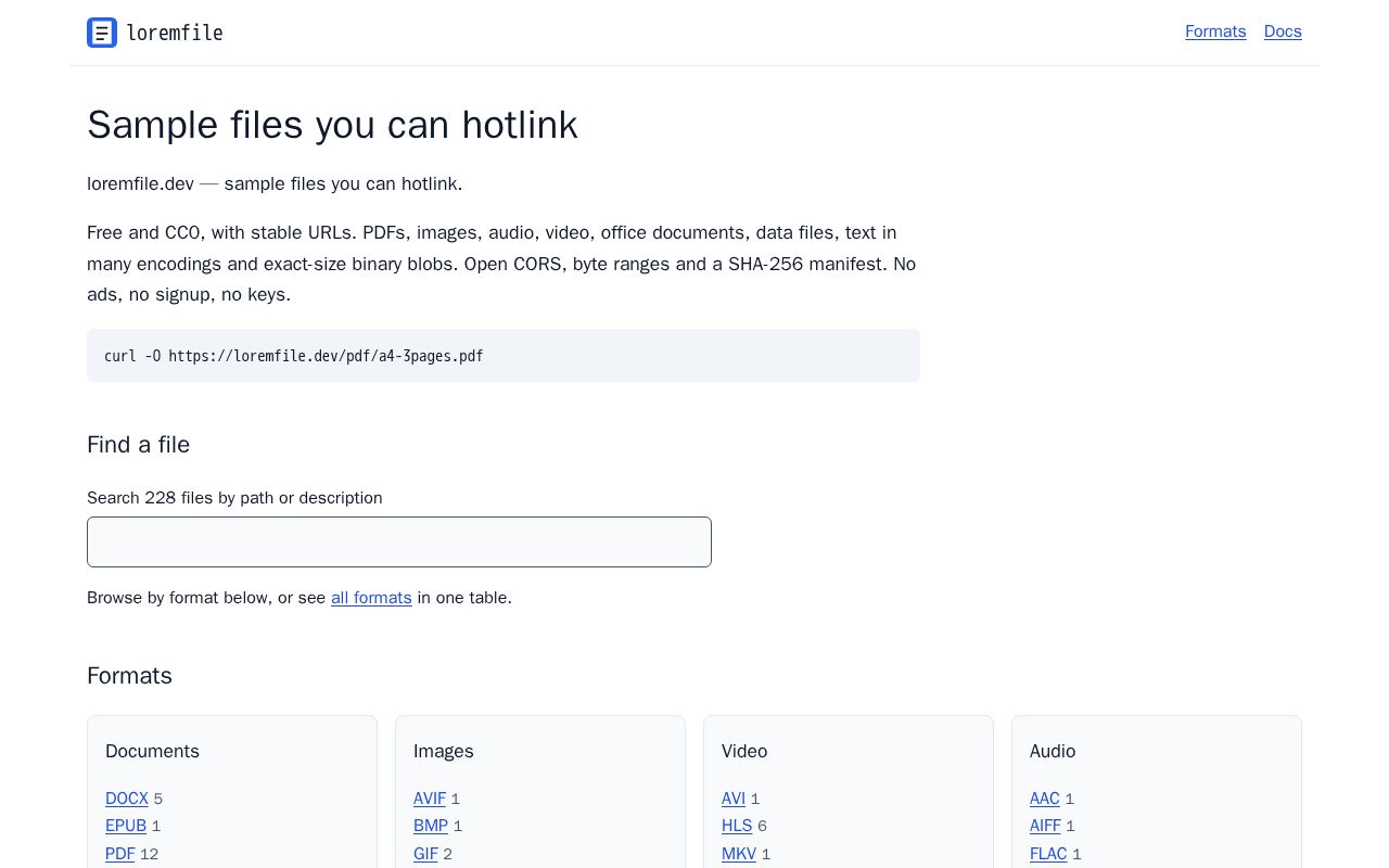 Preview of Loremfile
