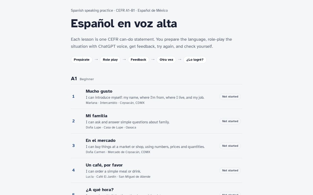 Preview of Espanol En Voz Alta