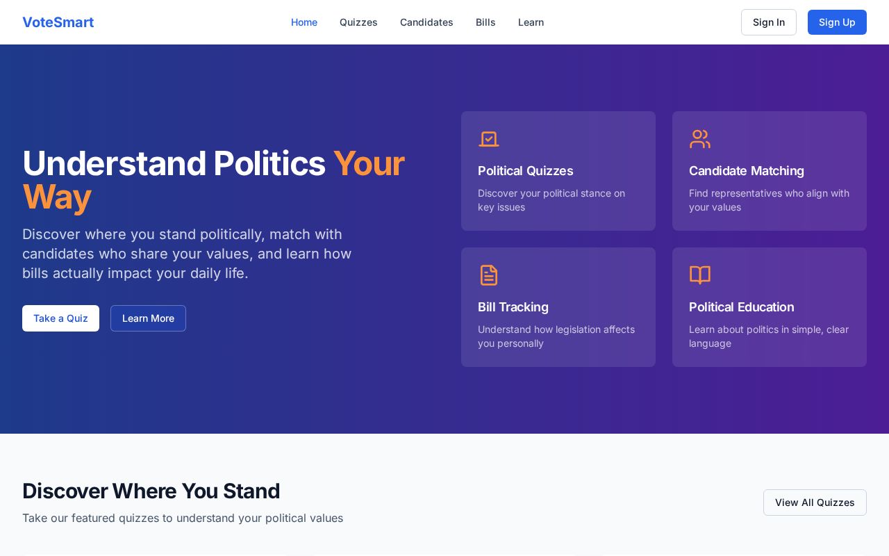 Preview of VoteSmart