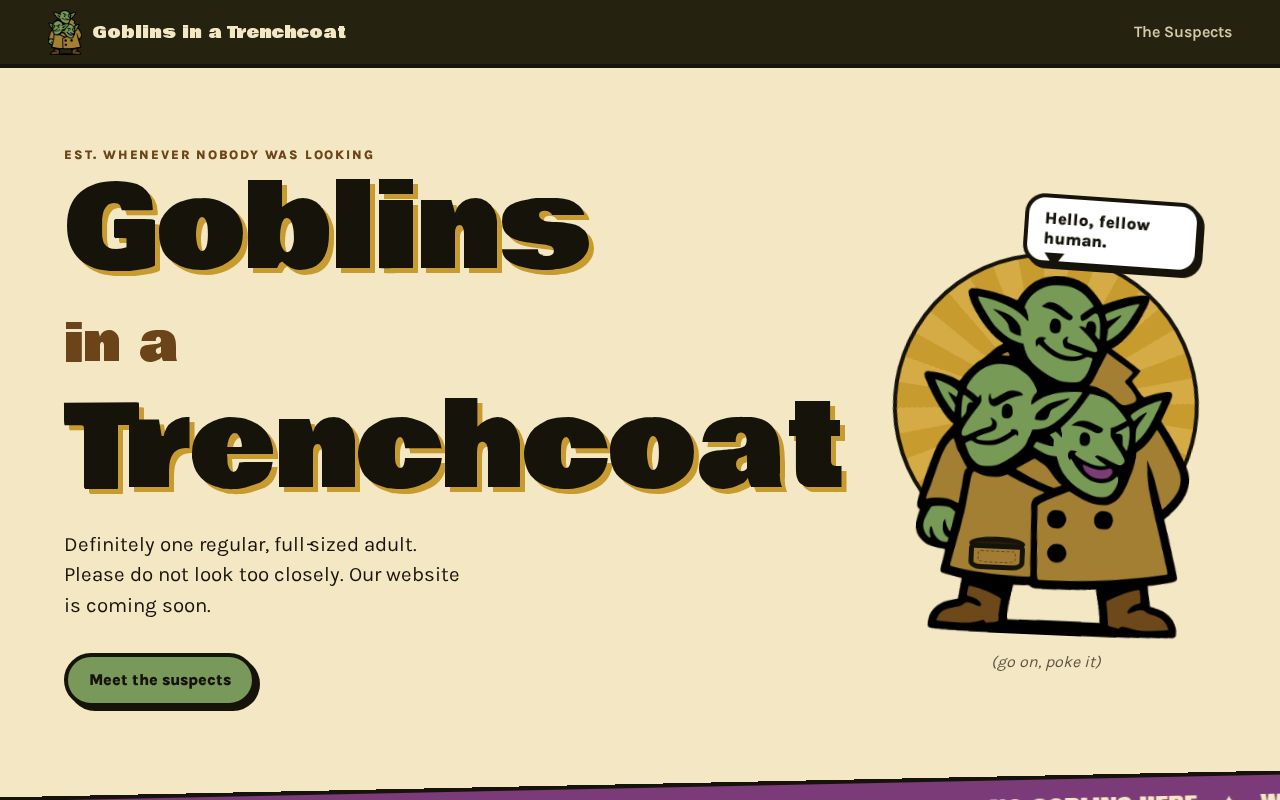 Preview of Goblinsinatrenchcoat Com
