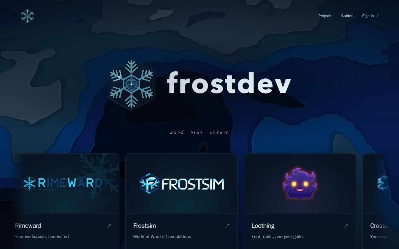 Preview of Frostdev Io