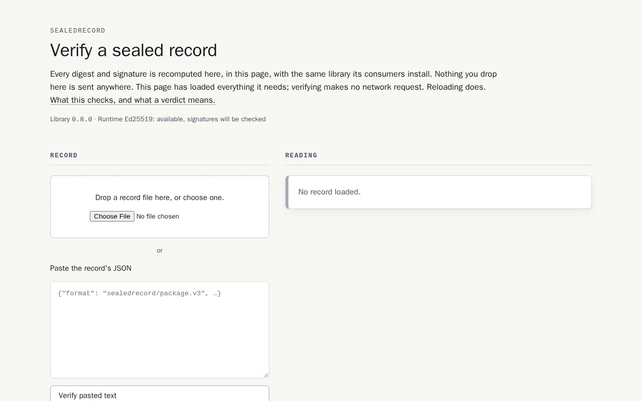 Preview of Sealedrecord