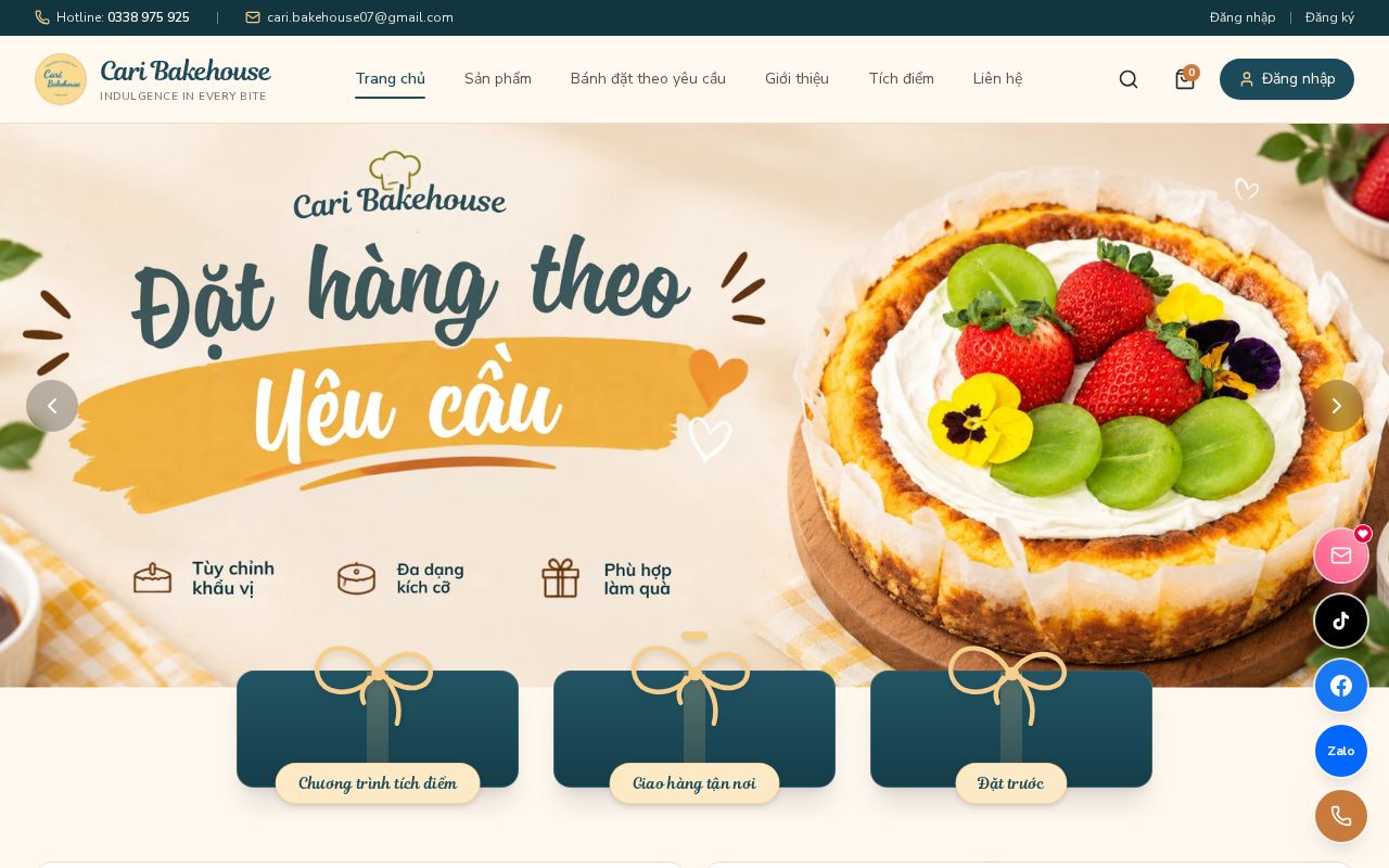 Preview of Cari Bakehouse Web