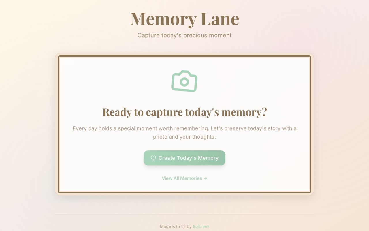 Preview of MemoryLane
