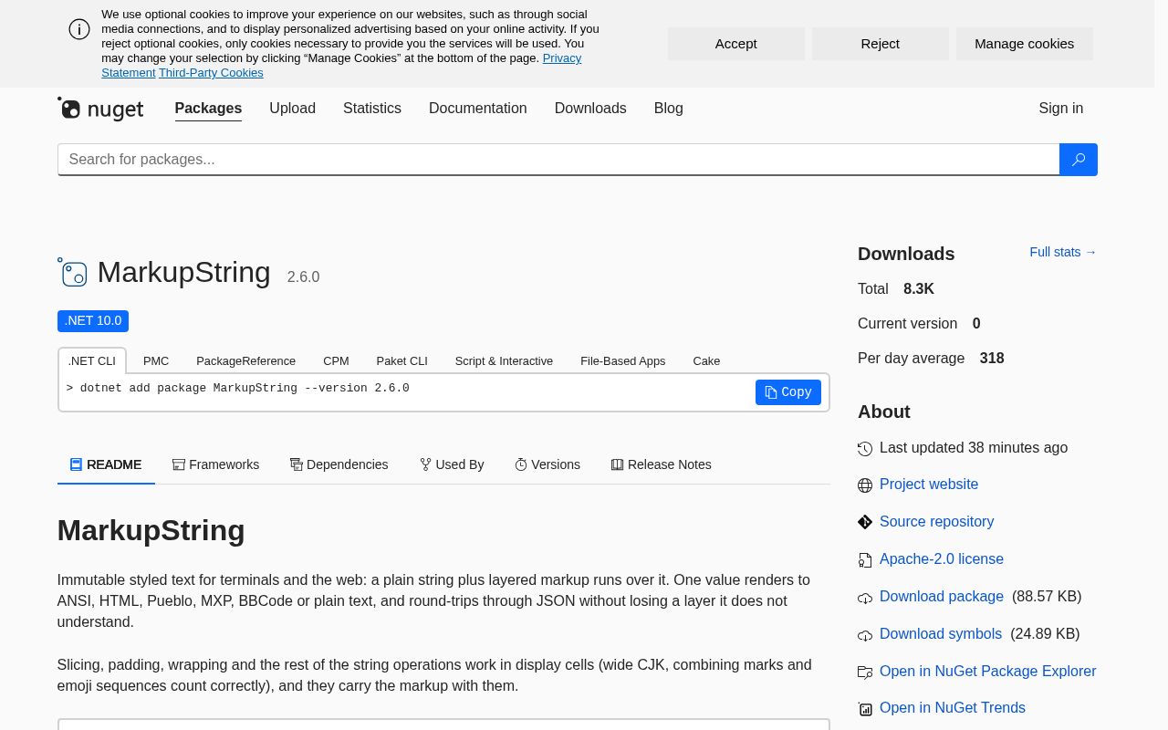 Preview of MarkupString