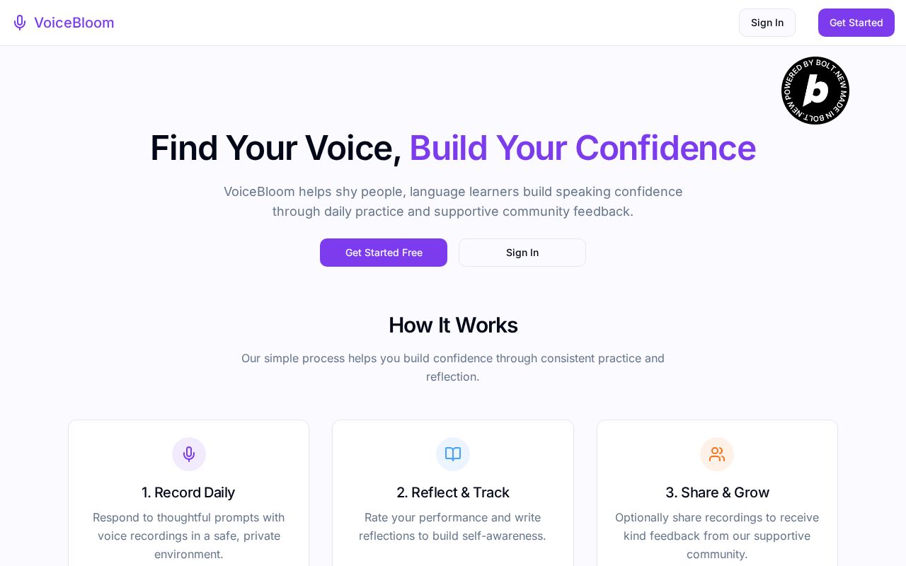 Preview of VoiceBloom