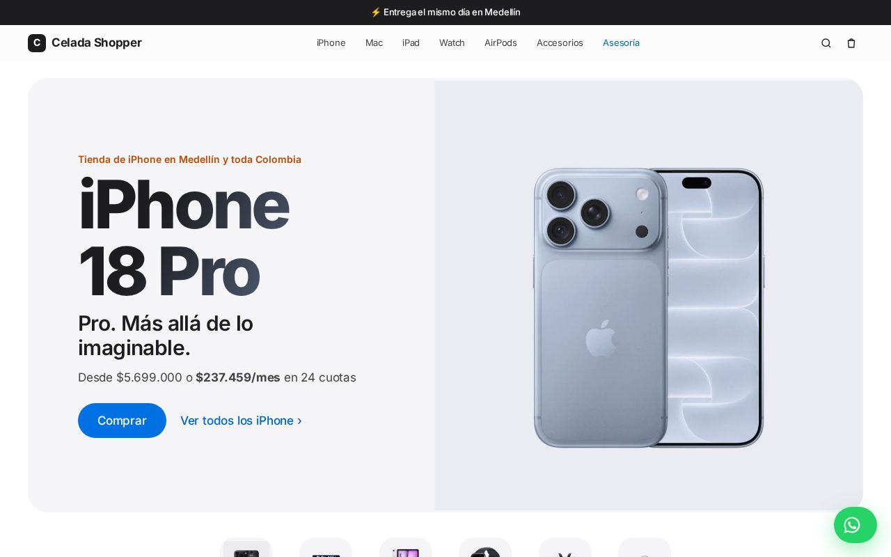 Preview of Tienda de iPhone en Medellín y Colombia