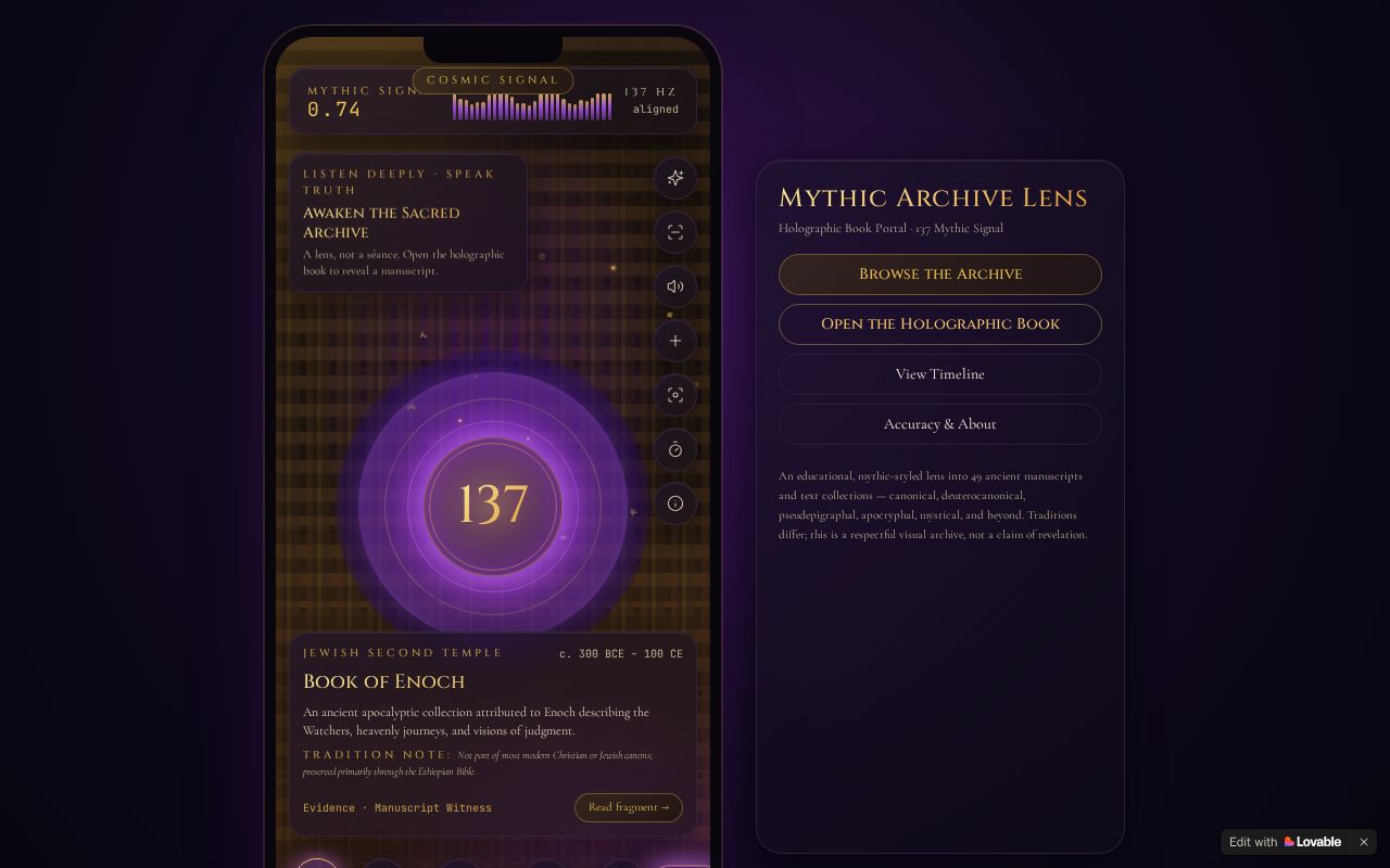 Preview of Mythic Archive Lens